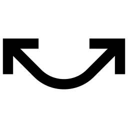 Curving Arrows Up Icon