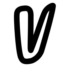 Brand Vinted Line Icon