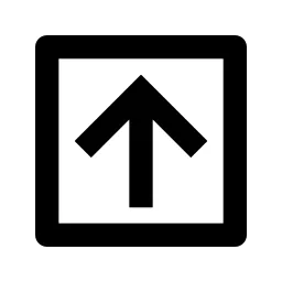 Arrow Up Box Line Icon
