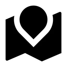 Road Map Fill Icon