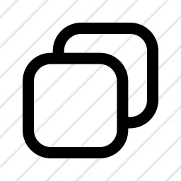 Square Behind Square 6 Layers Copy Icon