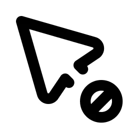 Pointer Cancel Line Icon
