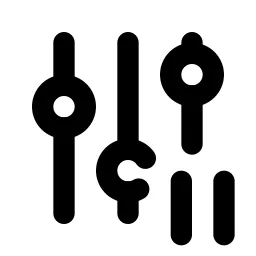 Adjustments Pause Line Icon