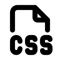 File Type Css Line Icon