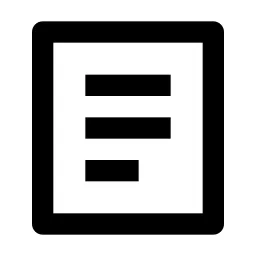 File List 2 Line Icon