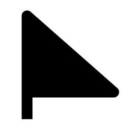 Triangular Flag Fill Icon