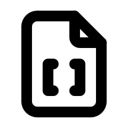 File Code 2 Line Icon