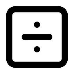 Divide Square Icon