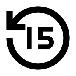 Replay 15 Line Icon