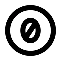 Creative Commons Zero Line Icon