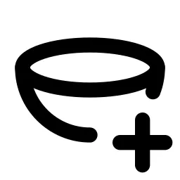 Hemisphere Plus Line Icon