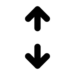 Arrows Move Vertical Line Icon