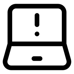 Laptop Warning Icon
