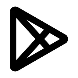 Brand Google Play Line Icon