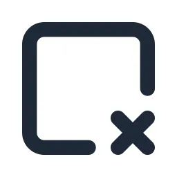 Layout Delete Line Icon