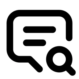 Message 2 Search Line Icon