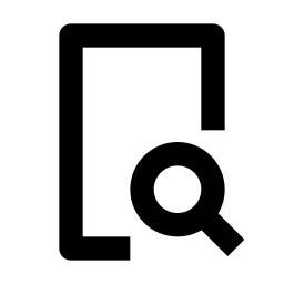 Phone Find Line Icon