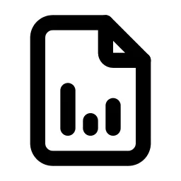 File Analytics Line Icon