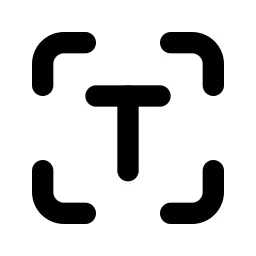 Text Recognition Line Icon
