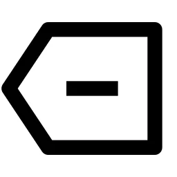 Delete Back Line Icon