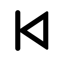 Skip Back Line Icon