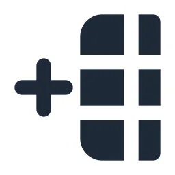Add Column 2 Solid Icon