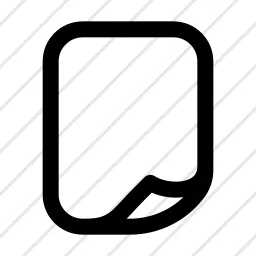 Blank Page Portrait Icon