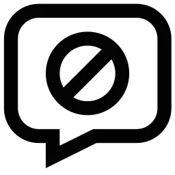 Block Message Icon
