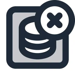 Data Box Delete Duotone Icon