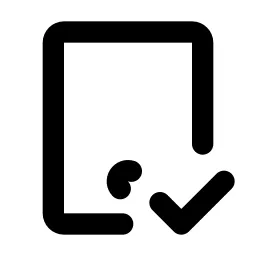 Device Tablet Check Line Icon