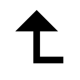 Corner Left Up Fill Icon