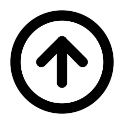 Circle Arrow Up Line Icon