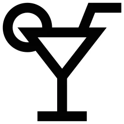 Martini Straw Lime Icon