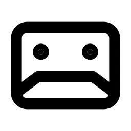 Device Audio Tape Line Icon