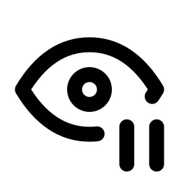 Eye Pause Line Icon