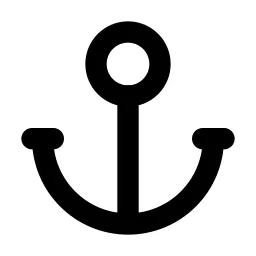 Anchor Line Icon