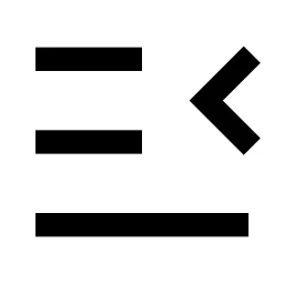 Menu Unfold 2 Line Icon