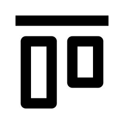 Align Item Top Line Icon