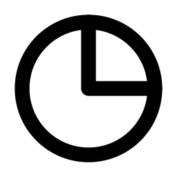 Chart Pie 2 Line Icon