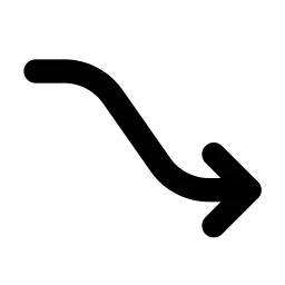 Trending Down 3 Line Icon