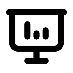 Presentation Analytics Line Icon