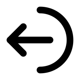 Arrow Right From Arc Line Icon