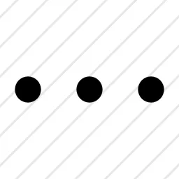 Dot Grid 1x3 Horizontal Menu Drag, Grab Icon