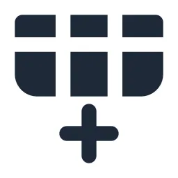 Add Row Solid Icon