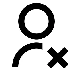 User Unfollow Line Icon