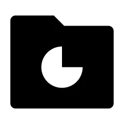 Folder Chart 2 Fill Icon