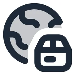 Earth Parcel Duotone Icon