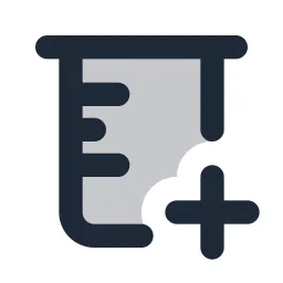 Beaker Plus Duotone Icon