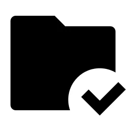 Folder Check Fill Icon