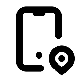 Device Mobile Pin Line Icon